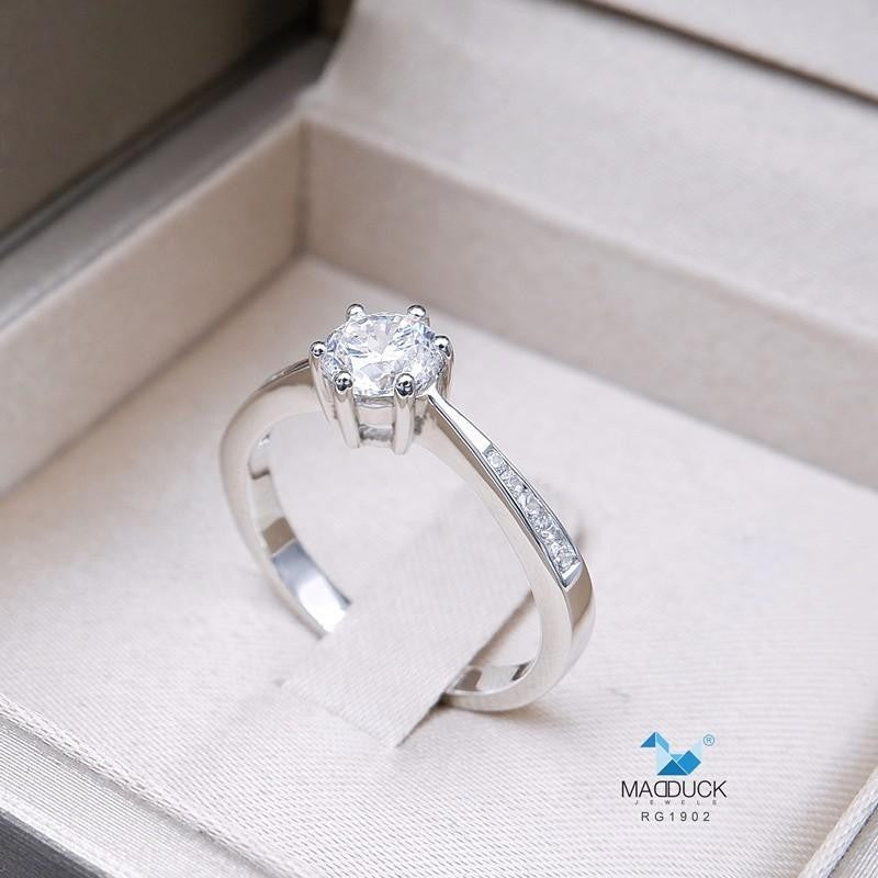 Couple ring set – CZ in 925 silver by Madduck Jewels