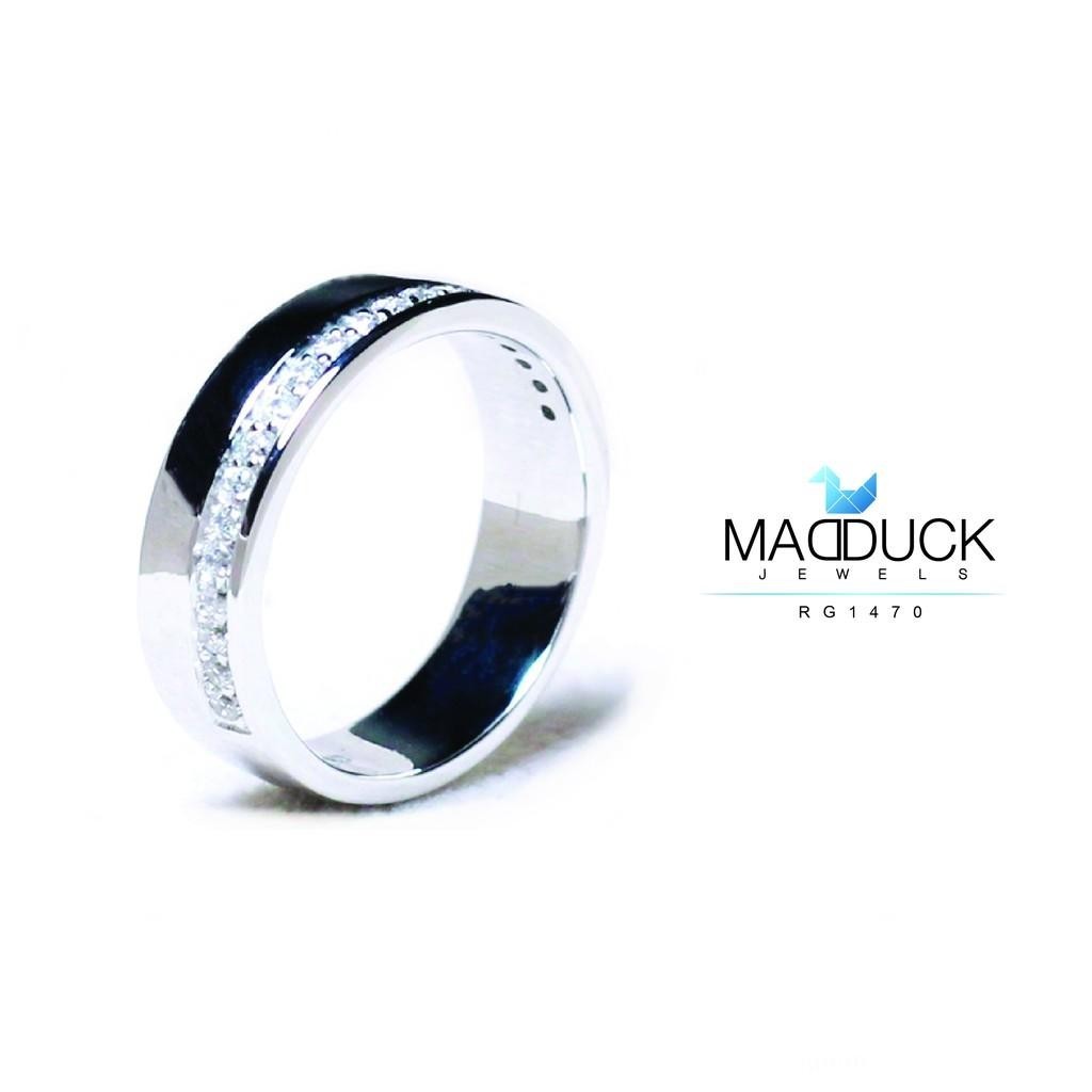 Unisex / male / female ring – CZ in 925 silver by Madduck Jewels