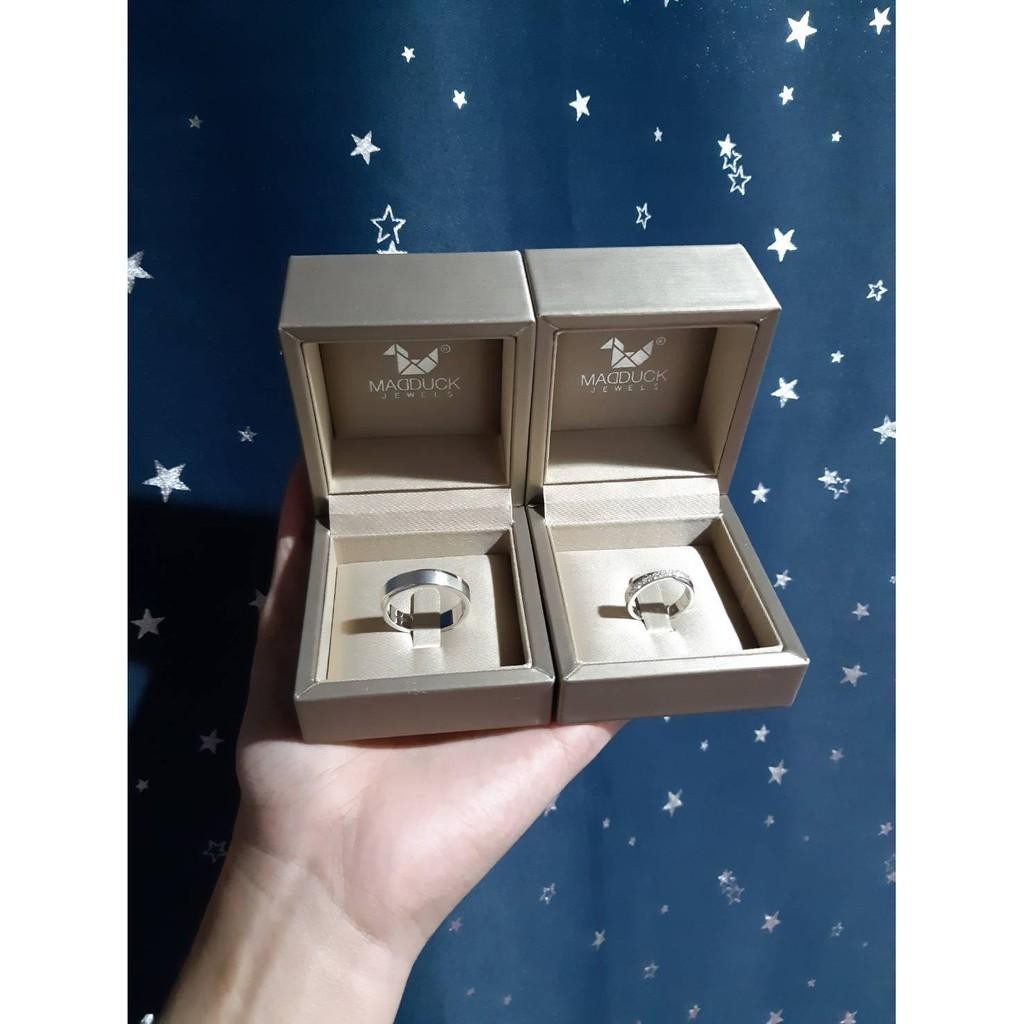 Couple ring set – CZ in 925 silver by Madduck Jewels