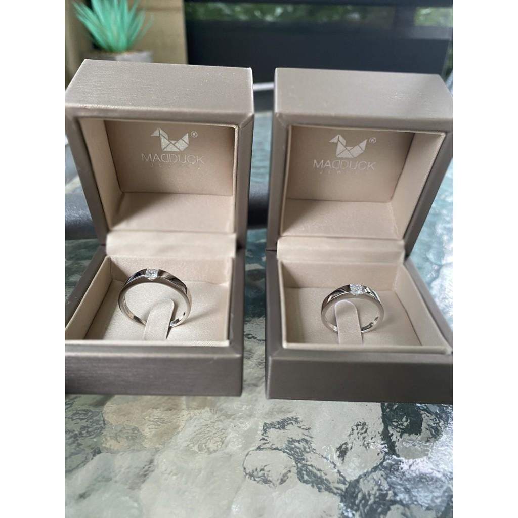Couple ring set – CZ in 925 silver by Madduck Jewels