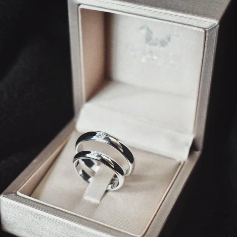 Couple ring set – CZ in 925 silver by Madduck Jewels