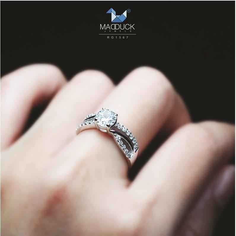 Women's ring – CZ in 925 silver by Madduck Jewels