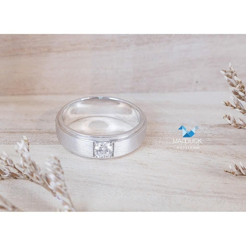 Unisex / male / female ring – CZ in 925 silver by Madduck Jewels