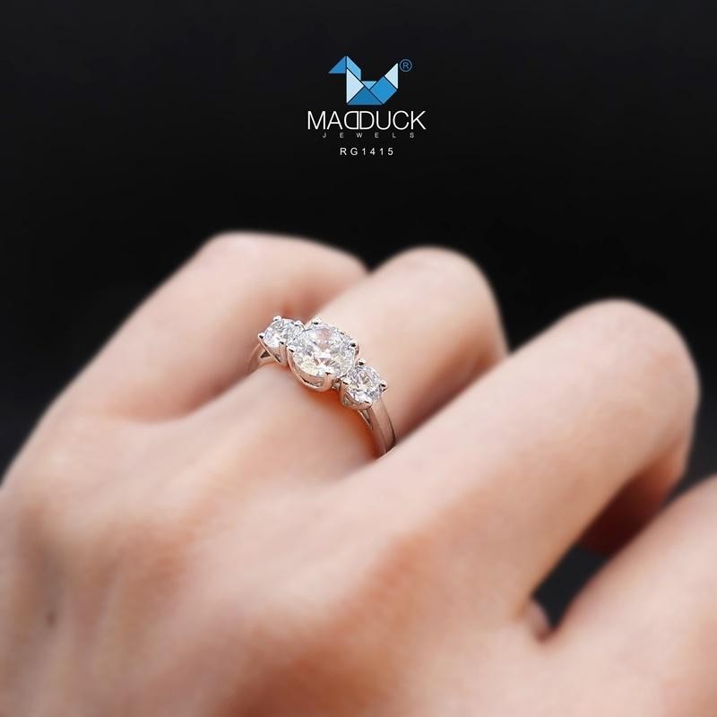 Women's ring – CZ in 925 silver by Madduck Jewels