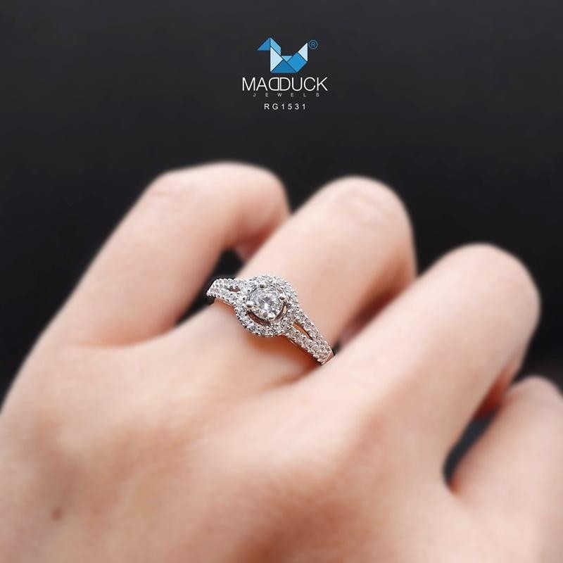 Women's ring – CZ in 925 silver by Madduck Jewels