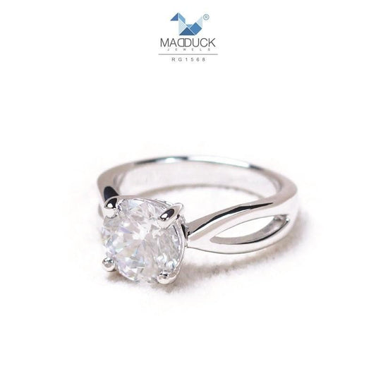 Women's ring – CZ in 925 silver by Madduck Jewels