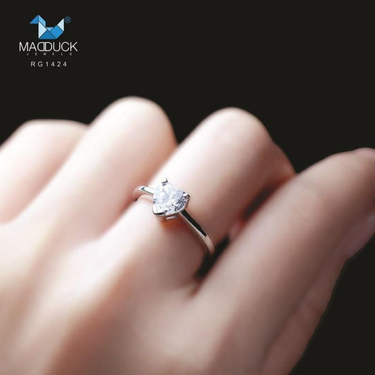 Women's ring – CZ in 925 silver by Madduck Jewels