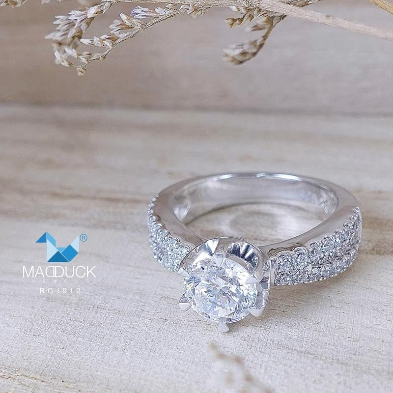 Women's ring – CZ in 925 silver by Madduck Jewels