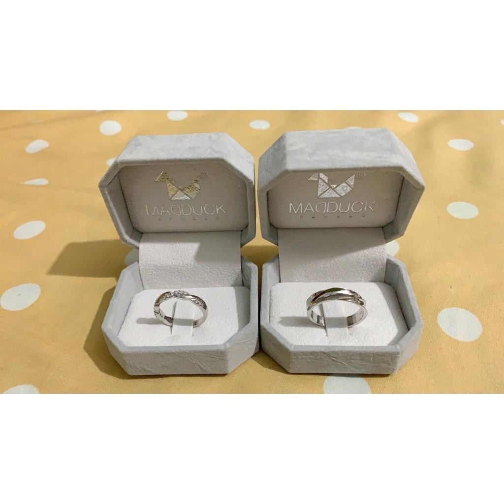 Couple ring set – CZ in 925 silver by Madduck Jewels