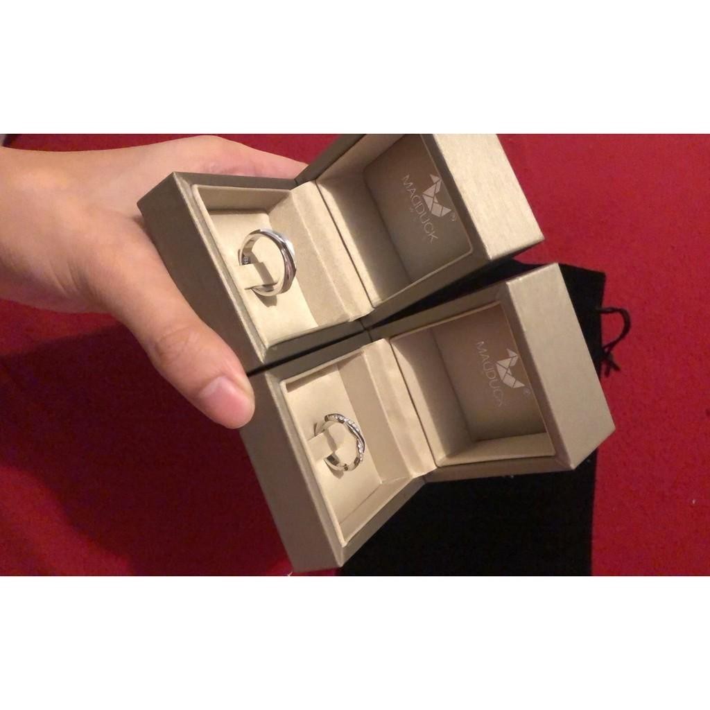 Couple ring set – CZ in 925 silver by Madduck Jewels