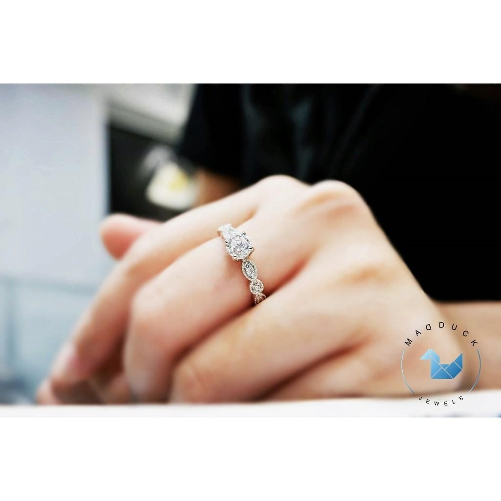 Couple ring set – CZ in 925 silver by Madduck Jewels