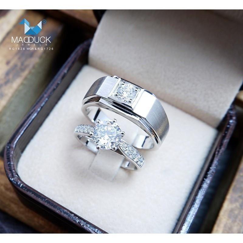 Couple ring set – CZ in 925 silver by Madduck Jewels
