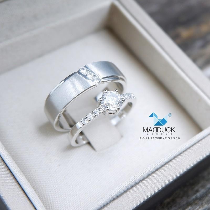 Couple ring set – CZ in 925 silver by Madduck Jewels