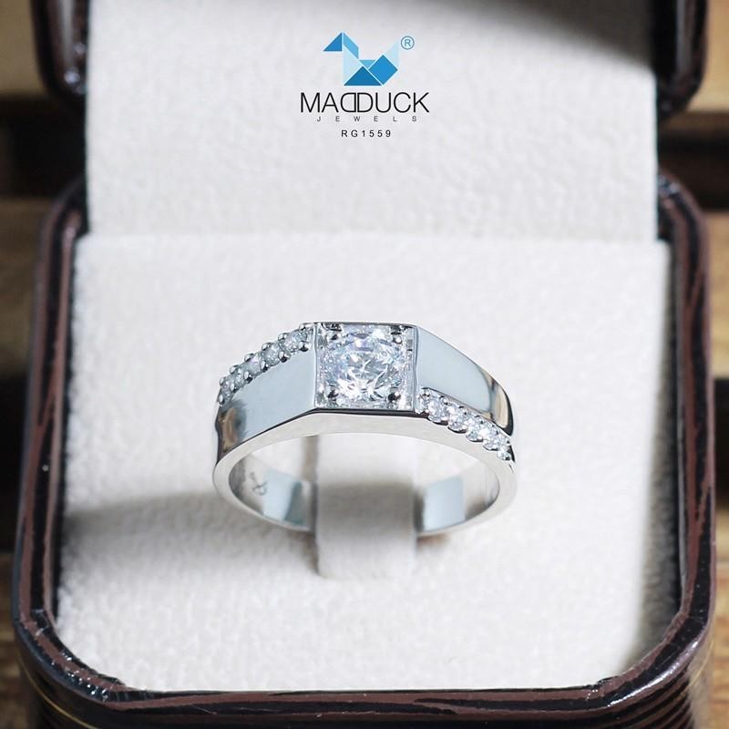 Unisex / male / female ring – CZ in 925 silver by Madduck Jewels