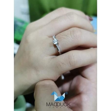 Women's ring – CZ in 925 silver by Madduck Jewels