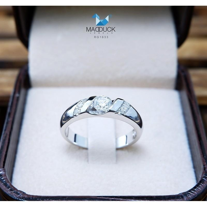 Unisex / male / female ring – CZ in 925 silver by Madduck Jewels