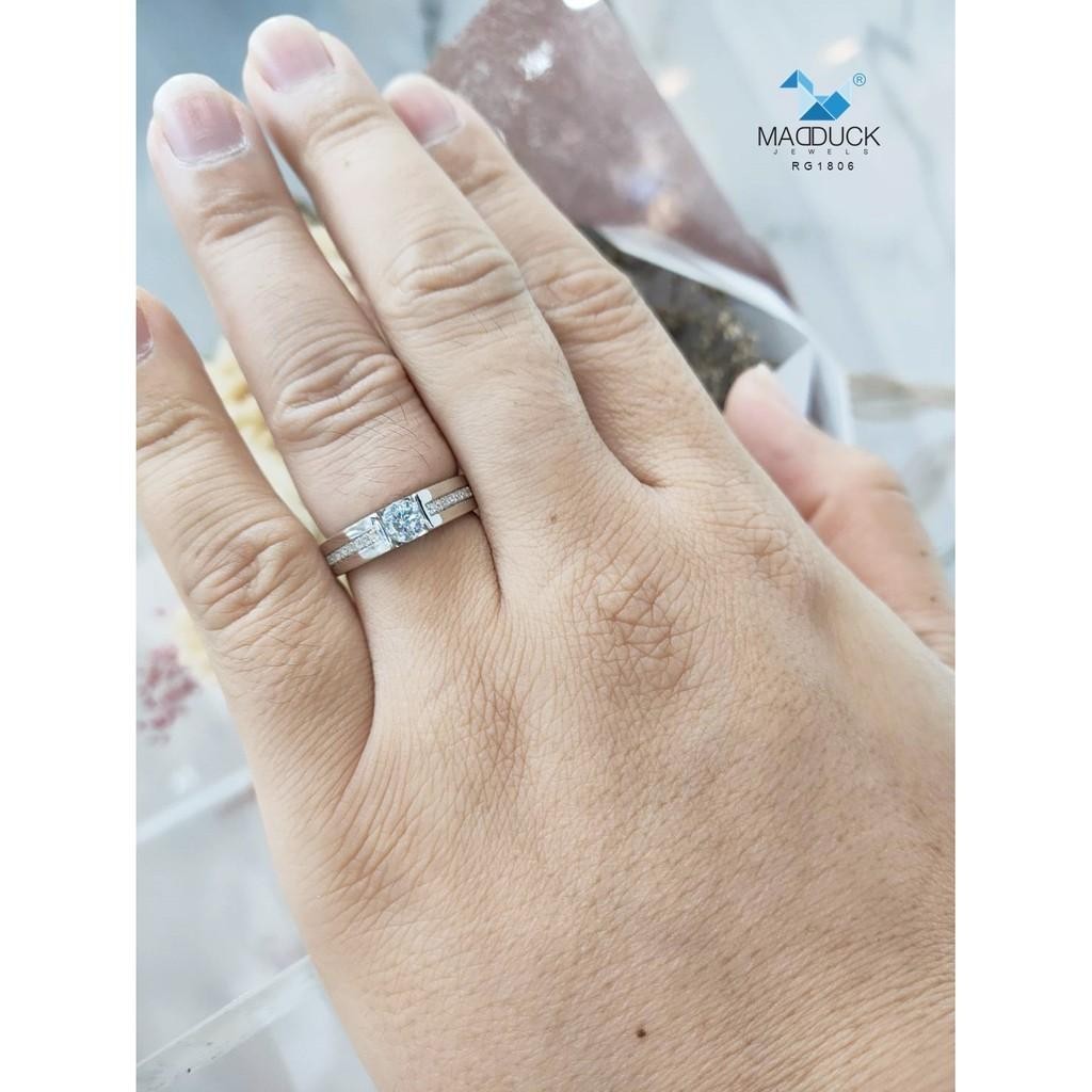 Unisex / male / female ring – CZ in 925 silver by Madduck Jewels