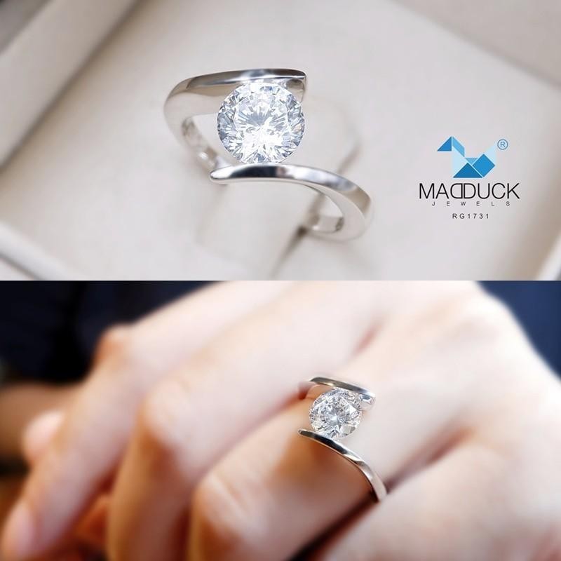 Women's ring – CZ in 925 silver by Madduck Jewels