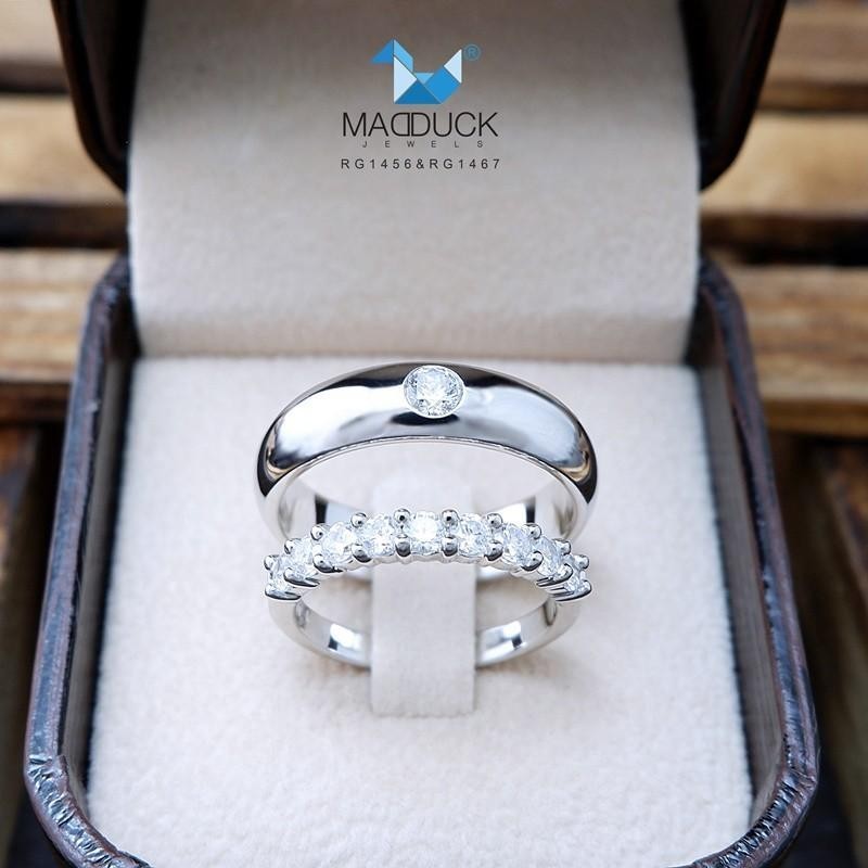Couple ring set – CZ in 925 silver by Madduck Jewels