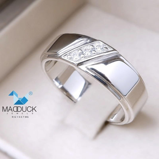 Men's ring – CZ in 925 silver by Madduck Jewels