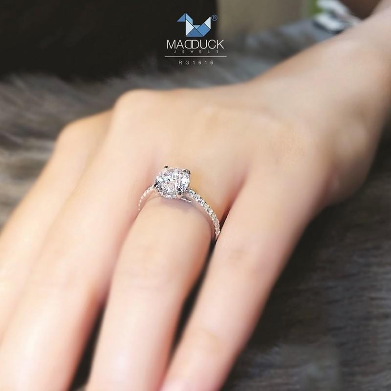 Couple ring set – CZ in 925 silver by Madduck Jewels