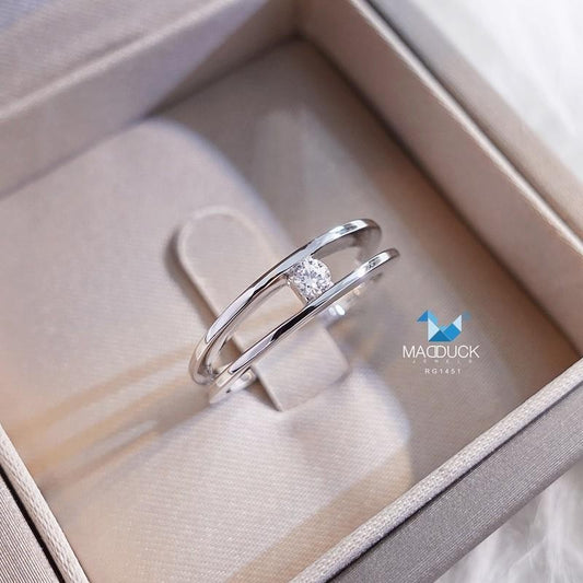Women's ring – CZ in 925 silver by Madduck Jewels