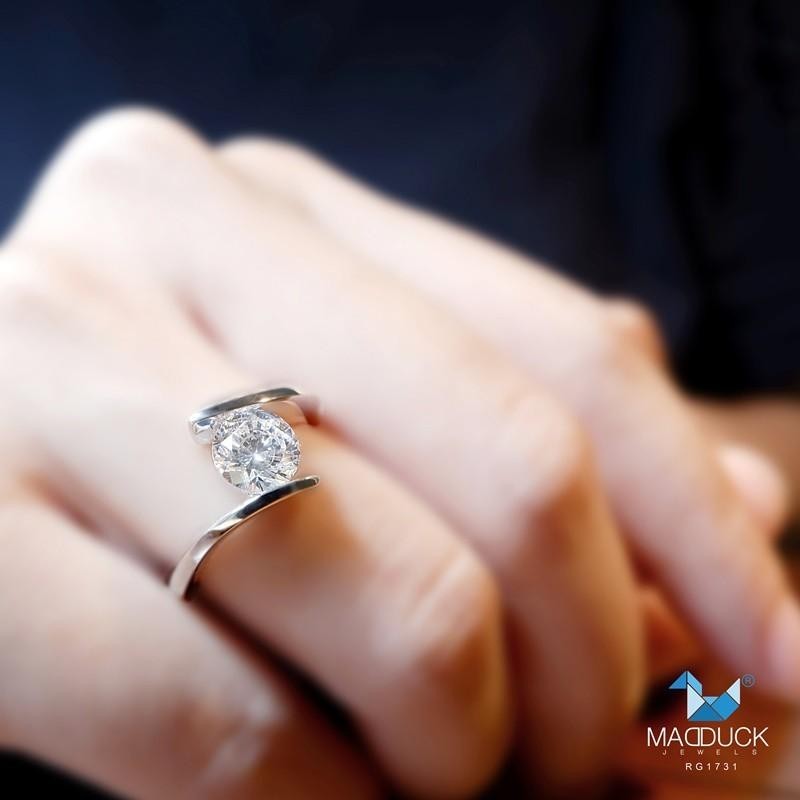 Women's ring – CZ in 925 silver by Madduck Jewels