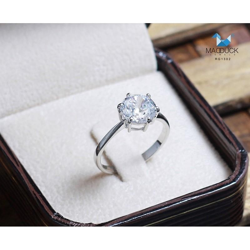 Couple ring set – CZ in 925 silver by Madduck Jewels