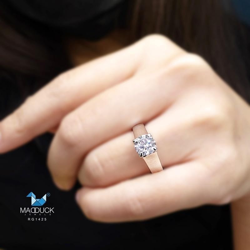 Women's ring – CZ in 925 silver by Madduck Jewels