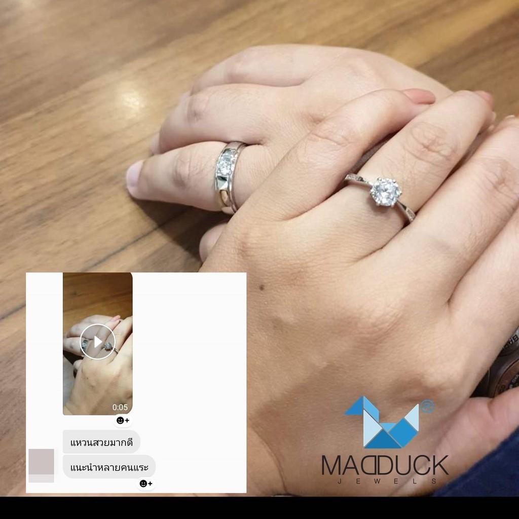 Couple ring set – CZ in 925 silver by Madduck Jewels