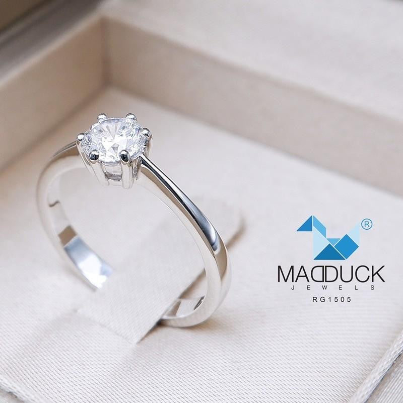 Couple ring set – CZ in 925 silver by Madduck Jewels