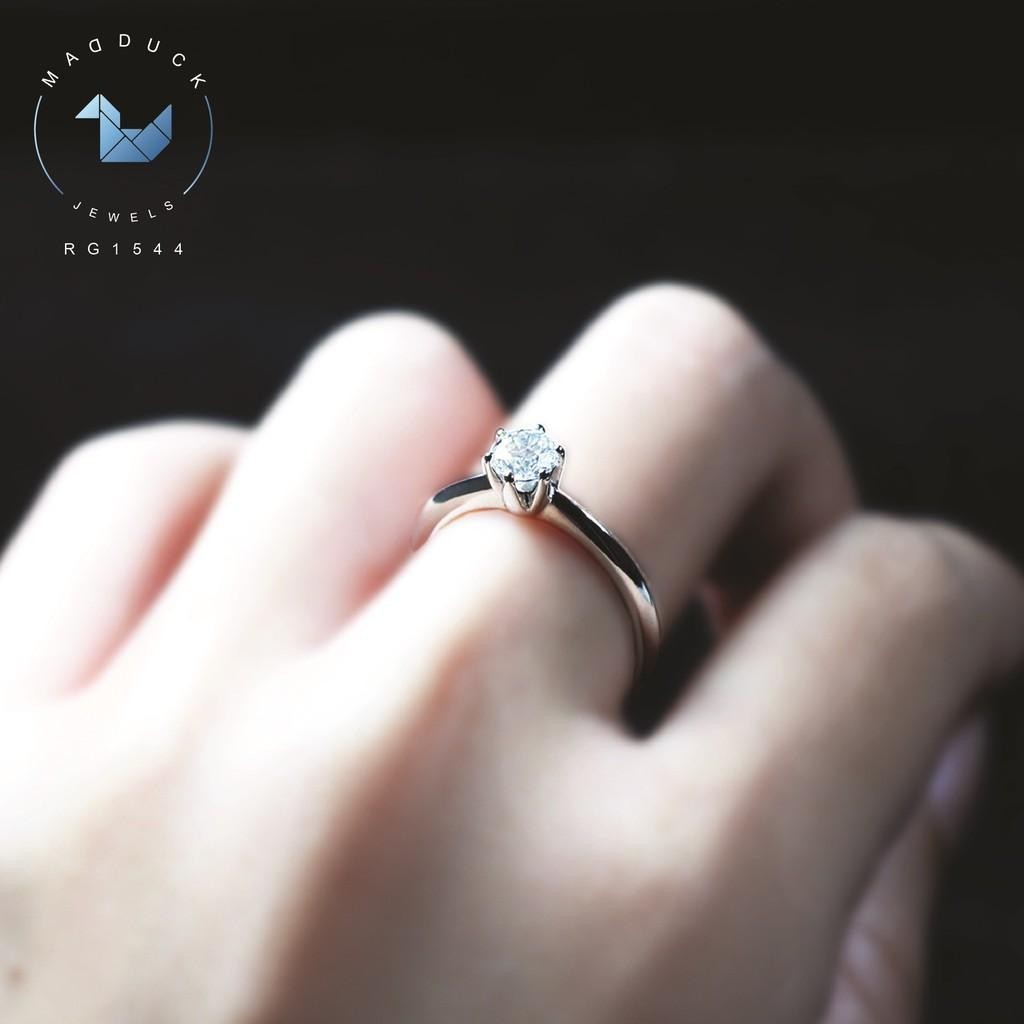 Couple ring set – CZ in 925 silver by Madduck Jewels