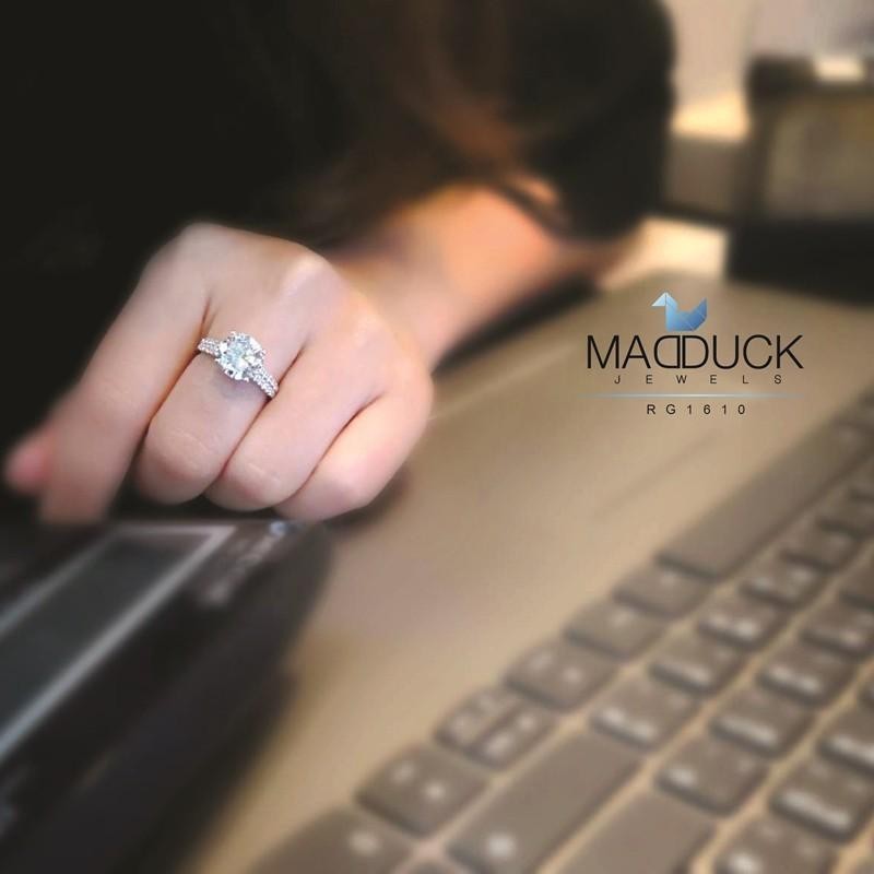 Women's ring – CZ in 925 silver by Madduck Jewels