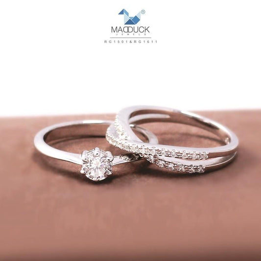 Women's ring – CZ in 925 silver by Madduck Jewels