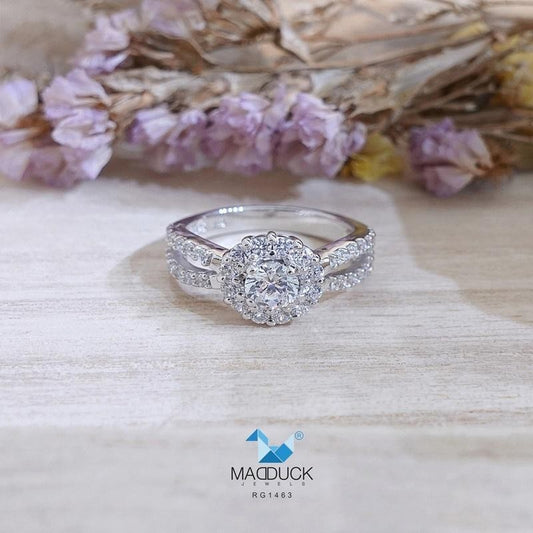 Women's ring – CZ in 925 silver by Madduck Jewels