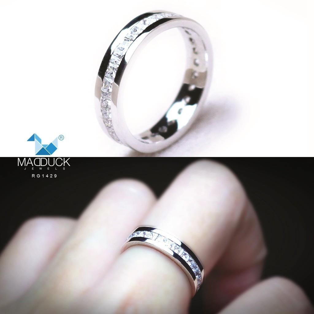 Unisex / male / female ring – CZ in 925 silver by Madduck Jewels