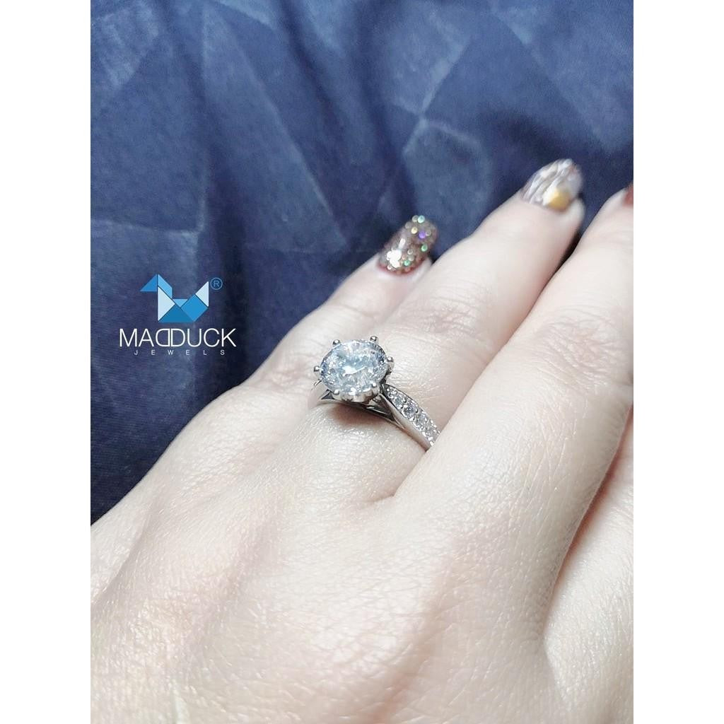 Women's ring – CZ in 925 silver by Madduck Jewels