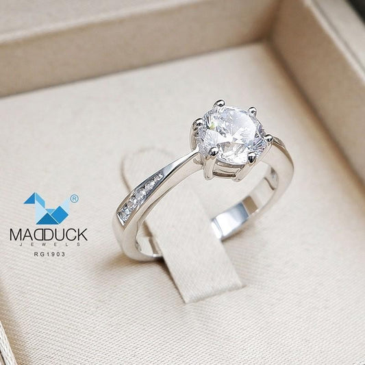 Women's ring – CZ in 925 silver by Madduck Jewels
