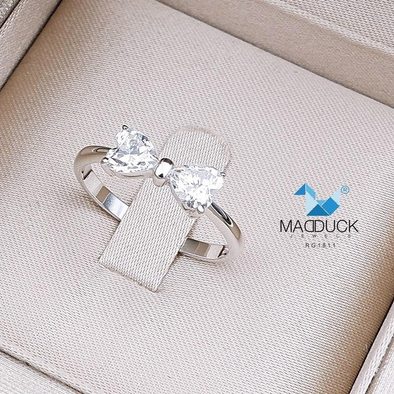 Couple ring set – CZ in 925 silver by Madduck Jewels