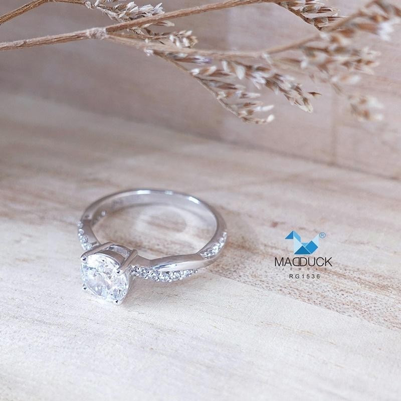 Couple ring set – CZ in 925 silver by Madduck Jewels