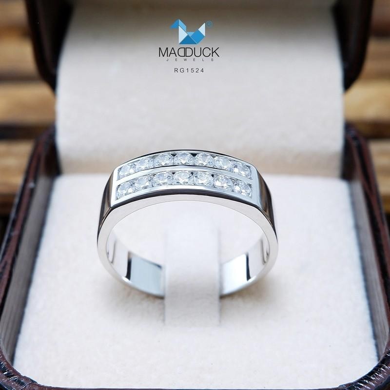 Unisex / male / female ring – CZ in 925 silver by Madduck Jewels