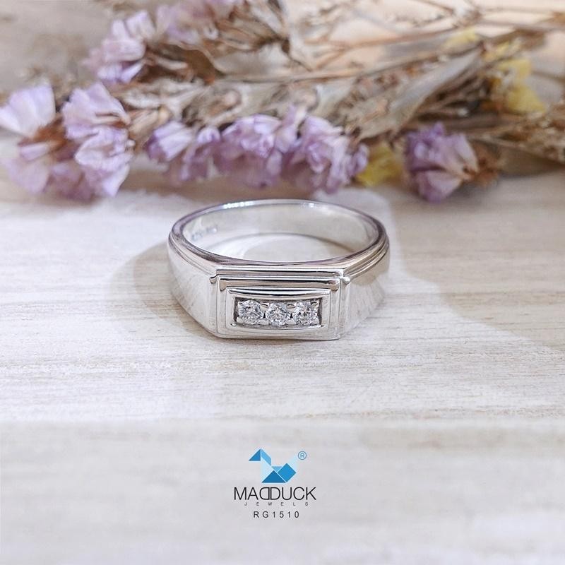 Men's ring – CZ in 925 silver by Madduck Jewels