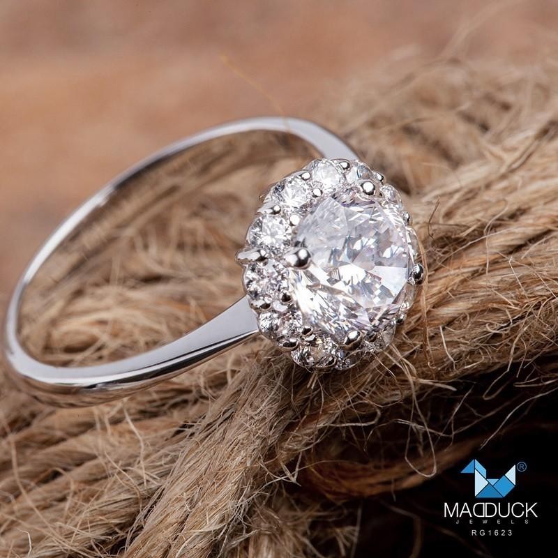 Women's ring – CZ in 925 silver by Madduck Jewels