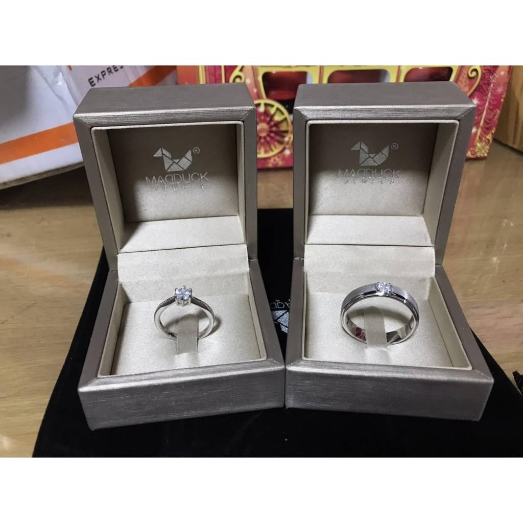 Couple ring set – CZ in 925 silver by Madduck Jewels