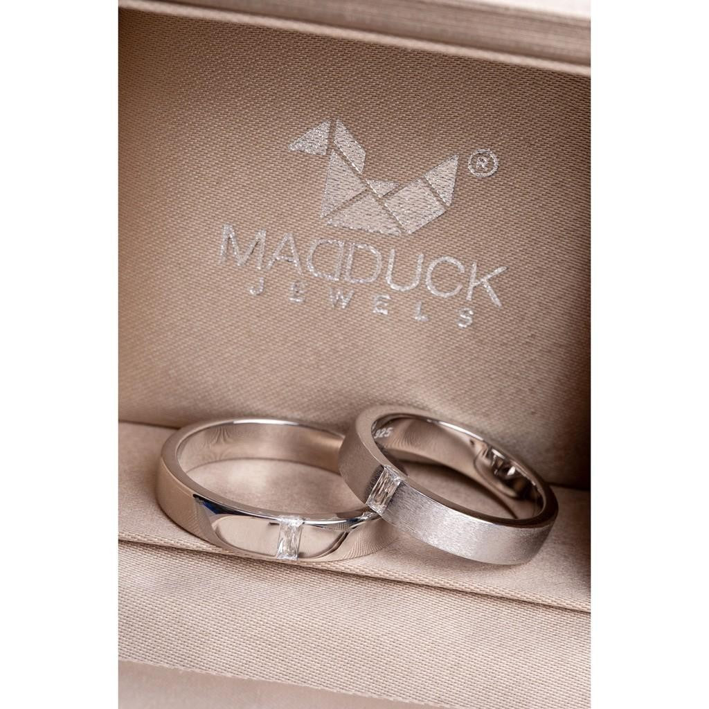 Couple ring set – CZ in 925 silver by Madduck Jewels