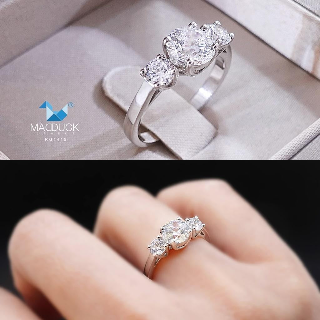 Women's ring – CZ in 925 silver by Madduck Jewels