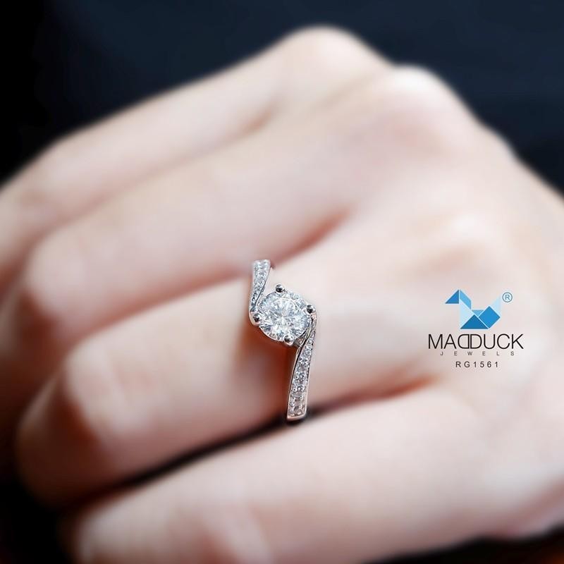 Couple ring set – CZ in 925 silver by Madduck Jewels