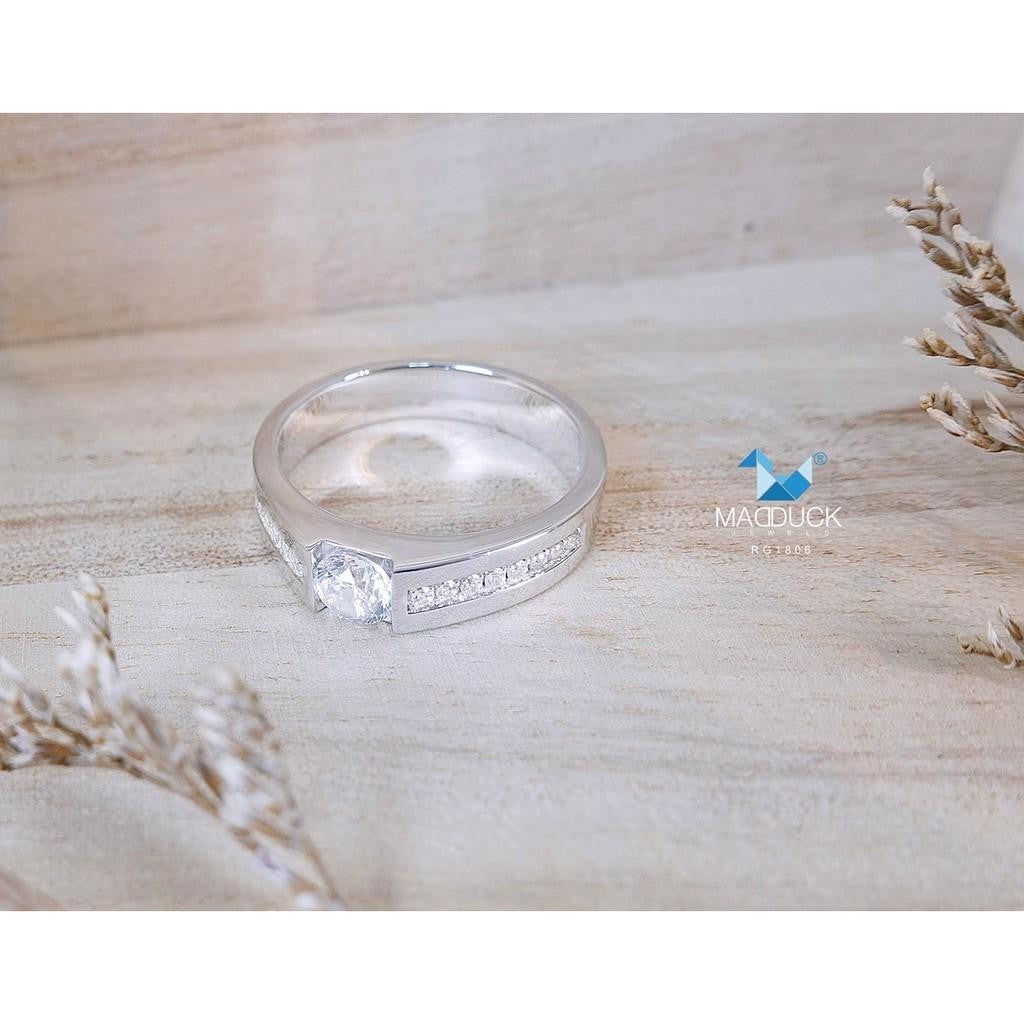 Unisex / male / female ring – CZ in 925 silver by Madduck Jewels