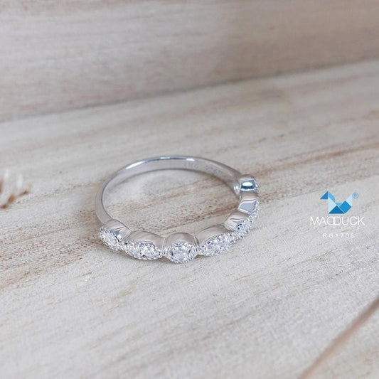 Women's ring – CZ in 925 silver by Madduck Jewels