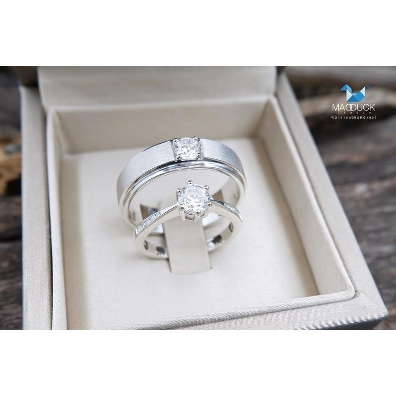 Couple ring set – CZ in 925 silver by Madduck Jewels